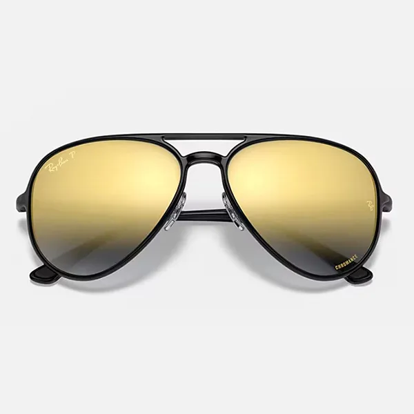 Kính Mát Unisex Rayban RB4320CH 601/J0 Màu Đen Vàng - Kính mắt - Vua Hàng Hiệu