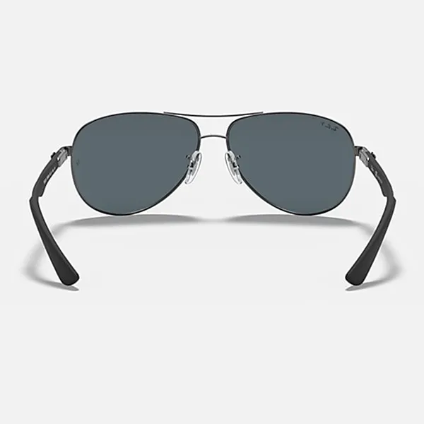 Kính Mát Unisex Rayban Sunglasses Aviator Reverse RB8313 004/K6 Silver Màu Bạc Đen