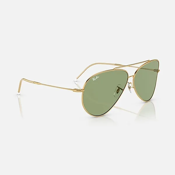 Kính Mát Unisex Rayban Sunglasses Aviator Reverse RBR0101S 001/82 Green Màu Xanh Vàng Size 59 - Kính mắt - Vua Hàng Hiệu