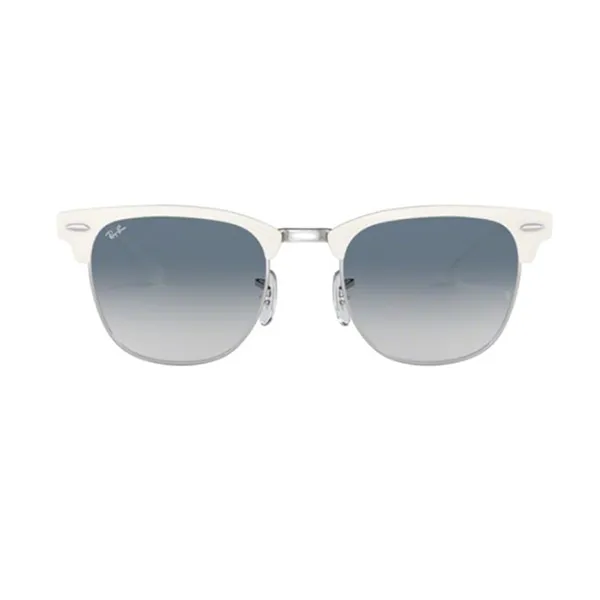 Kính Mát Unisex Rayban Sunglasses Eyewear Clubmaster Metal RB 3716 (90883F) Màu Xanh Trắng