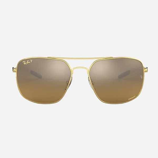 Kính Mát Unisex Rayban Sunglasses RB8322 Chromance Màu Nâu Vàng