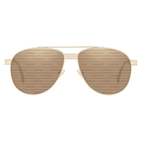 Kính Mát Versace Sunglasses VE2209 1252V3 Màu Nâu/Vàng