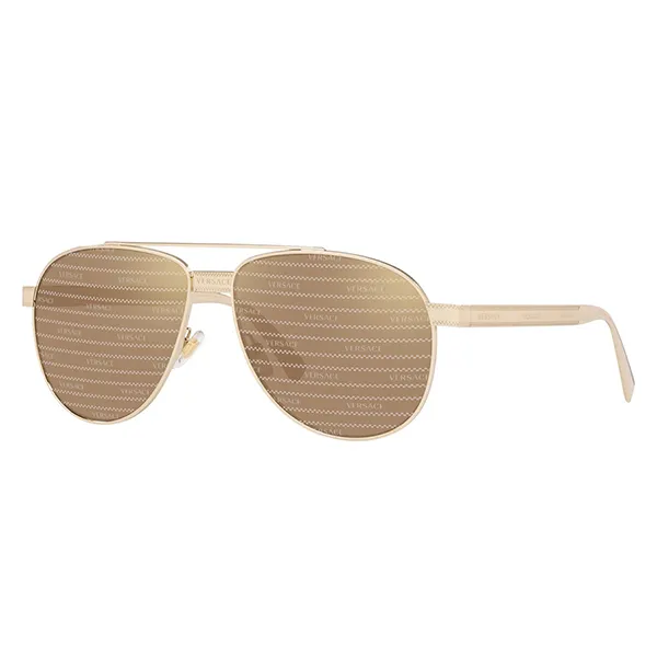 Kính Mát Versace Sunglasses VE2209 1252V3 Màu Nâu/Vàng