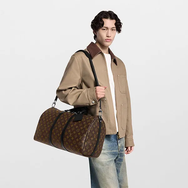 Túi Trống Louis Vuitton LV Keepall Bandoulière 45 M56711 Màu Nâu