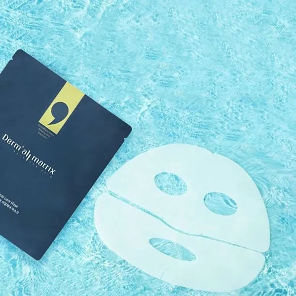 Mặt Nạ Hỗ Trợ Dưỡng Trắng Nâng Cơ Derm All Matrix Facial Dermal-Care Mask 1 Hộp 4 Miếng