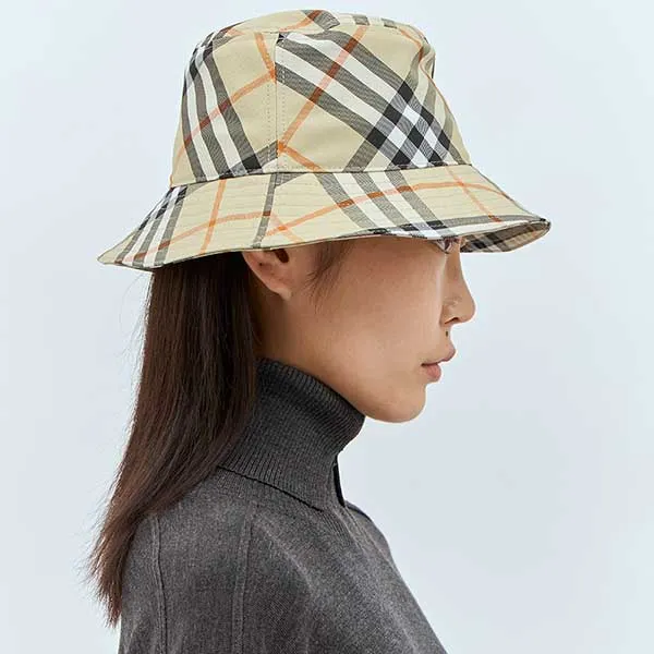 Mũ Burberry Check Bucket Hat 8094798 C1200 Màu Be Size S - Mũ nón - Vua Hàng Hiệu