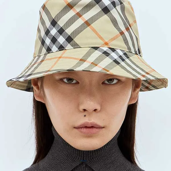 Mũ Burberry Check Bucket Hat 8094798 C1200 Màu Be Size S - Mũ nón - Vua Hàng Hiệu