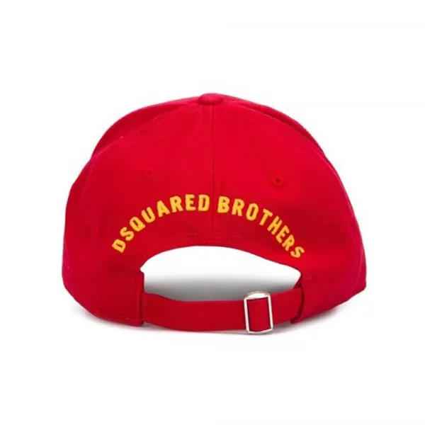 Mũ DSquared2 Caten Cotton Canvas Cap Màu Đỏ