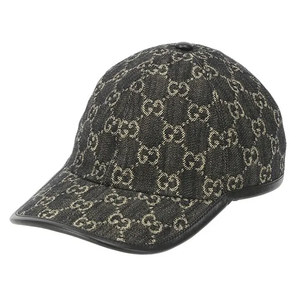 Mũ Gucci Common GG Denim Ball Cap Black 656206-3HAF8-1060 Màu Đen Size S