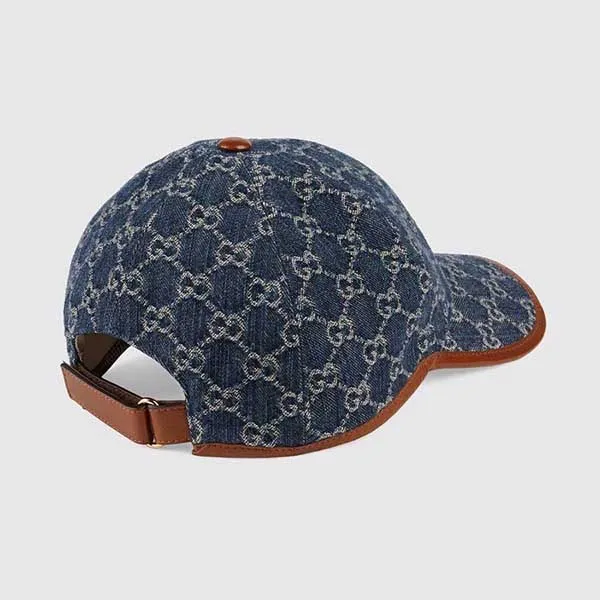Mũ Gucci GG Baseball Hat Blue Ivory 656206-4HAC3-4264 Màu Xanh Blue Size M - Mũ nón - Vua Hàng Hiệu