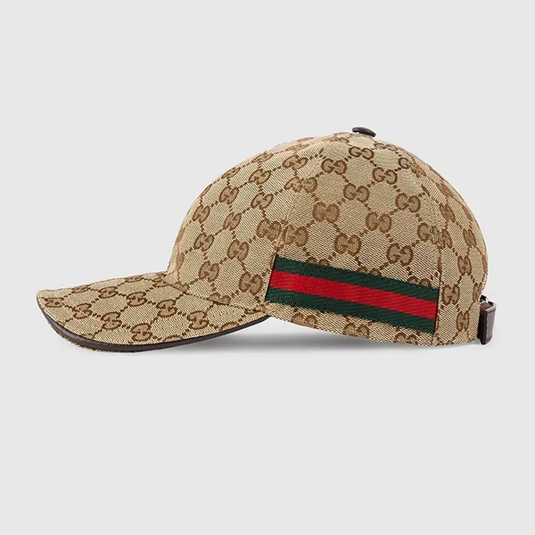Mũ Gucci Original GG Canvas Baseball Cap With Detail 200035 KQWBG 9791 Màu Be Size L - Mũ nón - Vua Hàng Hiệu