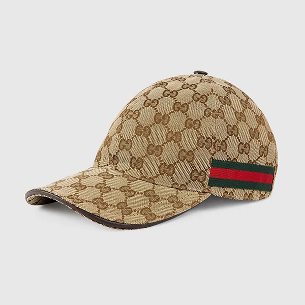 Mũ Gucci Original GG Canvas Baseball Cap With Detail 200035 KQWBG 9791 Màu Be Size L - Mũ nón - Vua Hàng Hiệu