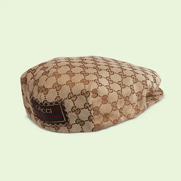 Mũ Gucci Original GG Canvas Flat Beige Brown 696856-4HAOB-9764 Màu Nâu - Mũ nón - Vua Hàng Hiệu