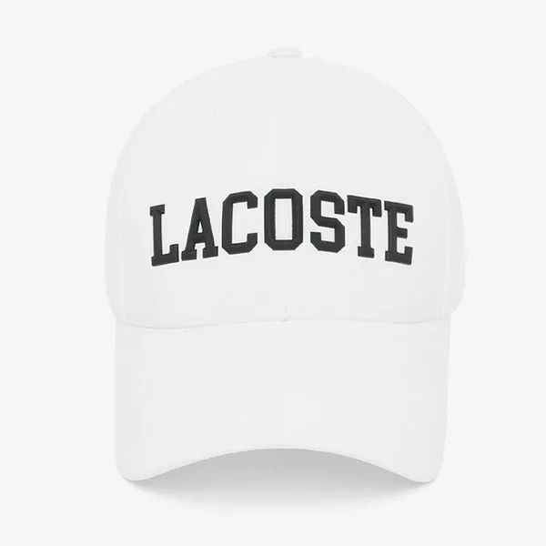 Mũ Lacoste Lettering Baseball Cap RK242E 54G 70V Màu Trắng - Mũ nón - Vua Hàng Hiệu