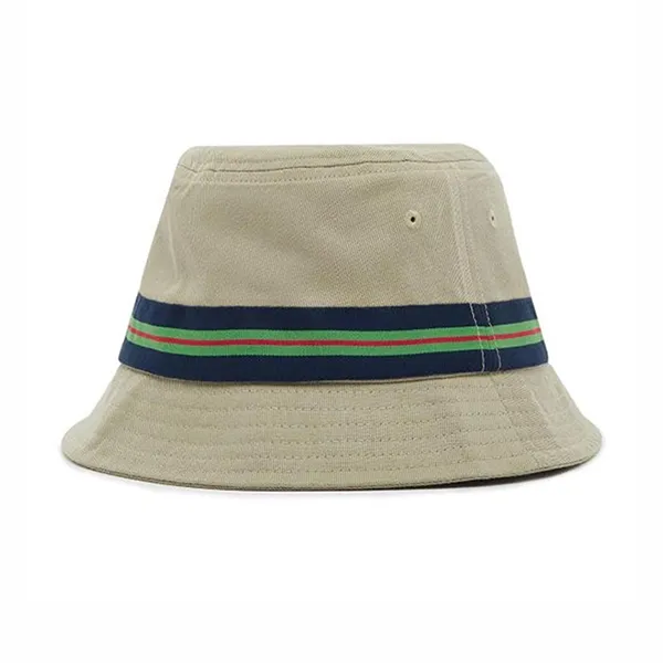Mũ Lacoste Organic Cotton Stripe Band Bucket Hat Màu Be Xanh - Mũ nón - Vua Hàng Hiệu