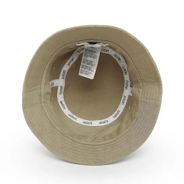 Mũ Lacoste Organic Cotton Stripe Band Bucket Hat Màu Be Xanh - Mũ nón - Vua Hàng Hiệu