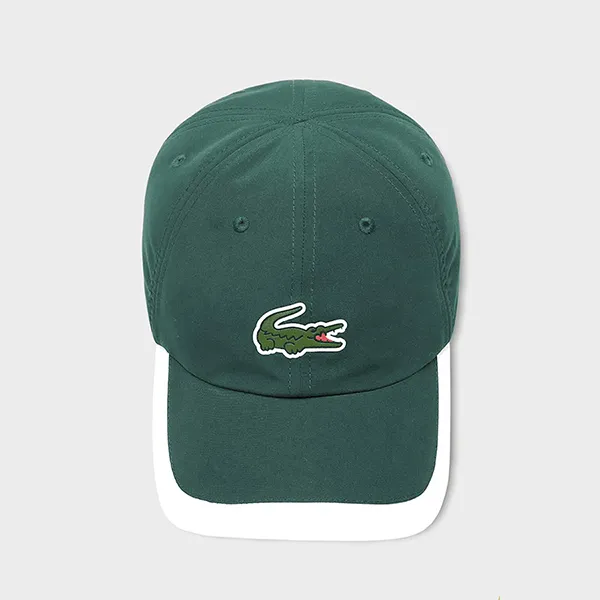 Mũ Lacoste Sport Contrast Border Lightweight Cap RK5398-256 Màu Xanh Lá