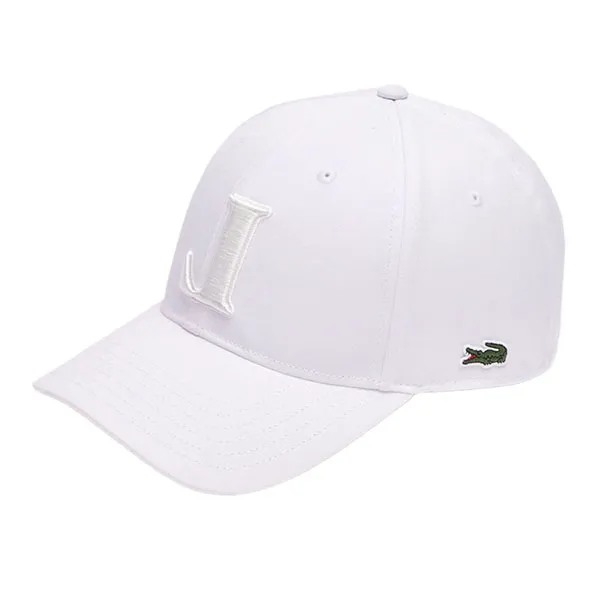 Mũ Lacoste Unisex 3D Embroidered Baseball Cap RK0342 54G 001 Màu Trắng - Mũ nón - Vua Hàng Hiệu