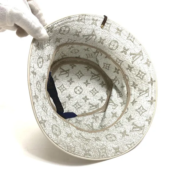 Mũ Louis Vuitton LV Bucket Hat Monogram Jacquard Denim M7058S Màu Be Nhạt Size S - Mũ nón - Vua Hàng Hiệu