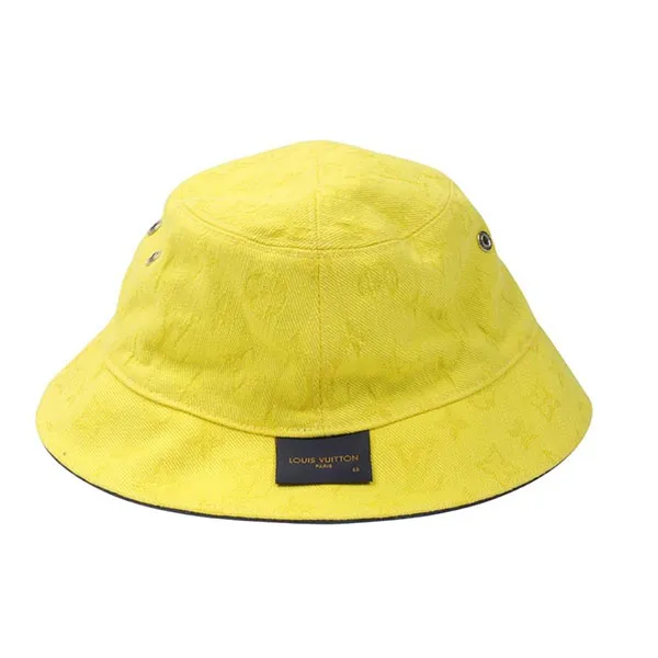 Mũ Louis Vuitton LV Everyday Blue Yellow Monogram Reversible Bucket Hat Màu Xanh Vàng (Đội 2 Mặt) Size M - Mũ nón - Vua Hàng Hiệu
