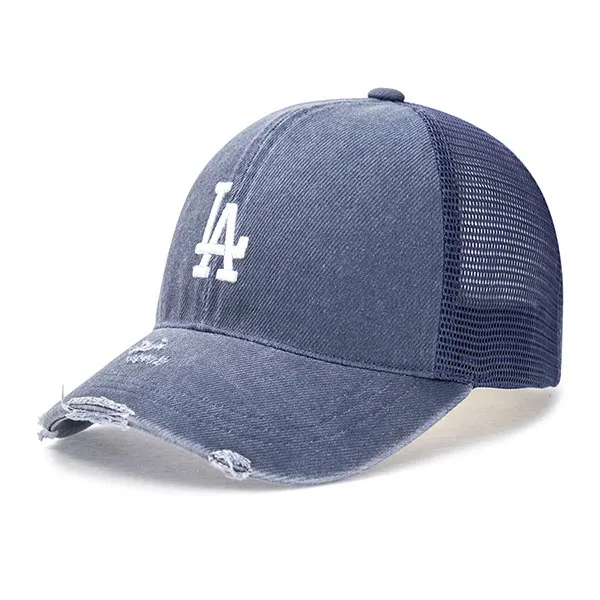 Mũ MLB Basic Washed Mesh LA Dodgers 3AMCB0153-07INS Màu Xanh Chàm - Mũ nón - Vua Hàng Hiệu