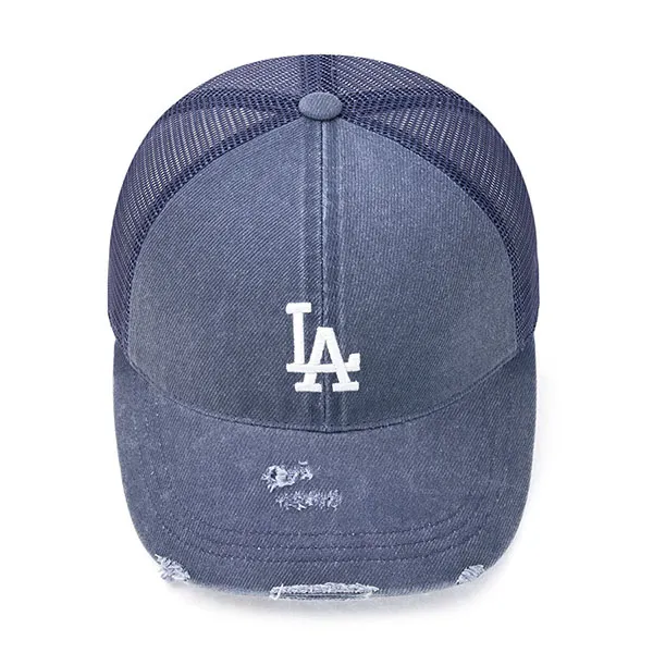Mũ MLB Basic Washed Mesh LA Dodgers 3AMCB0153-07INS Màu Xanh Chàm - Mũ nón - Vua Hàng Hiệu