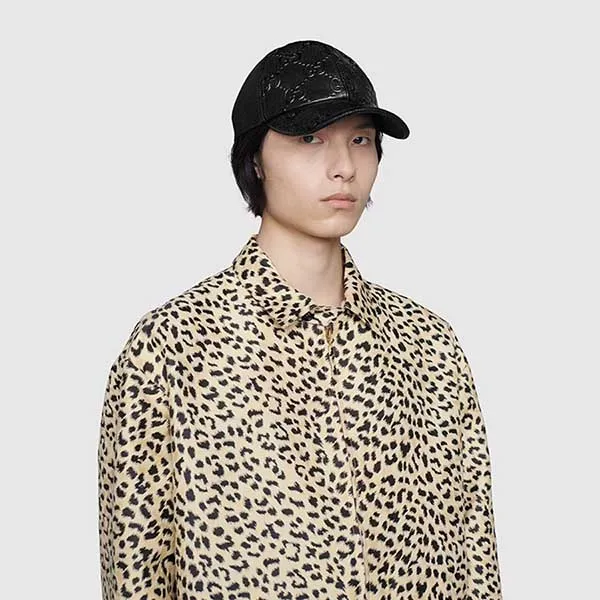 Mũ Nam Gucci Black GG Pattern Embossed Baseball 627156 4HL03 1060 Màu Đen Size M - Mũ nón - Vua Hàng Hiệu