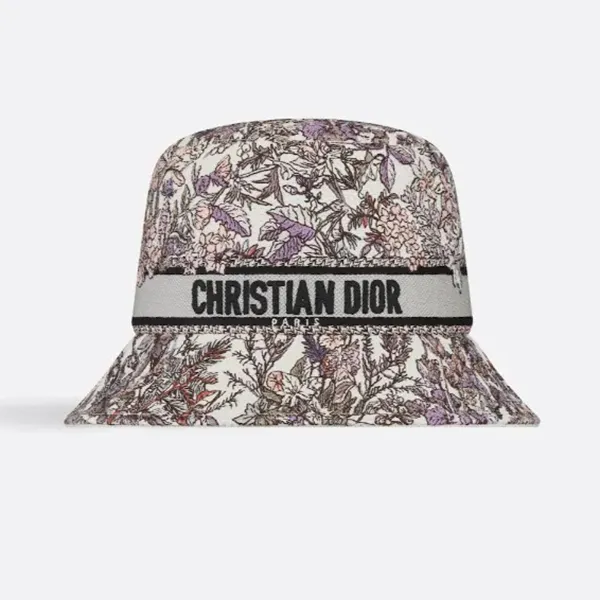 Mũ Nữ Dior Barbie 4 Saisons Hiver Narrow Brim Bucket Hat 42AOS923X133_C973 Màu Trắng Họa Tiết Size 58 - Mũ nón - Vua Hàng Hiệu