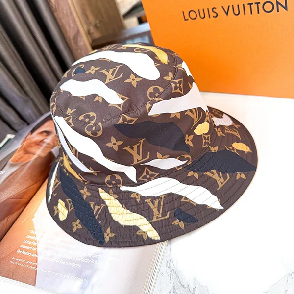 Mũ Nữ Louis Vuitton LV Cappelli Louis Vuitton In Tela Marrone Taglia Màu Nâu Họa Tiết - Mũ nón - Vua Hàng Hiệu