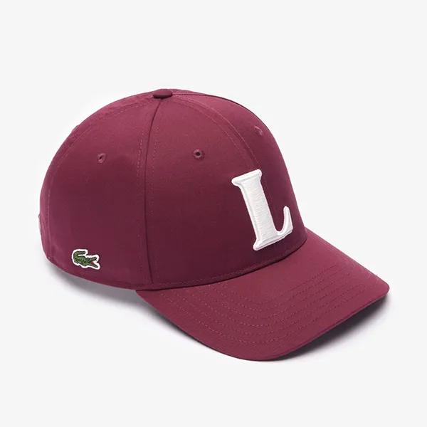 Mũ Lacoste 3D Embroidered Cotton Twill Baseball Cap RK0342 54G IXZ Màu Đỏ Đô - Mũ nón - Vua Hàng Hiệu