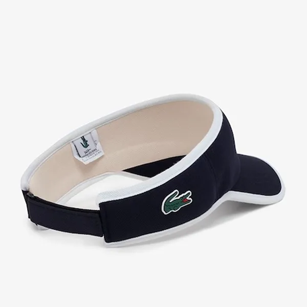 Mũ Nửa Đầu Lacoste Color Point Golf Sun Visor Cap RK232E 54G 001 Màu Trắng