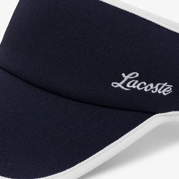 Mũ Nửa Đầu Lacoste Color Point Golf Sun Visor Cap RK232E 54G 001 Màu Trắng