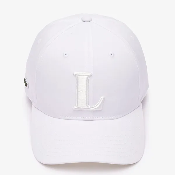 Mũ Lacoste Baseball Cap 3D Embroidery RK0342 001 Màu Trắng - Mũ nón - Vua Hàng Hiệu