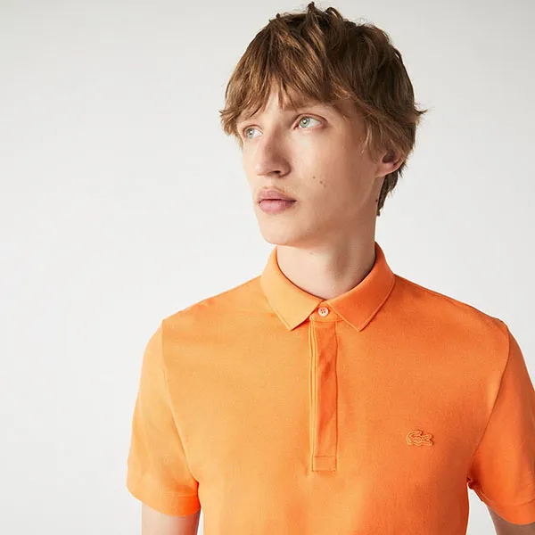 Áo Polo Nam Lacoste Regular Fit Shirt PH5522 NPB Màu Cam Size 3