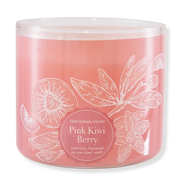 Nến Thơm 3 Bấc Bath & Body Works Pink Kiwi Berry Candle 411g