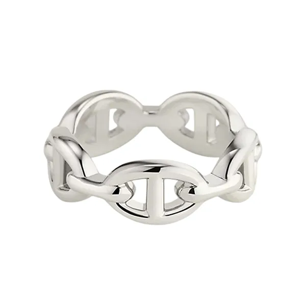 Nhẫn Nữ Hermès Chaine D'ancre Enchainee Ring, Small Model Màu Bạc - Trang sức - Vua Hàng Hiệu