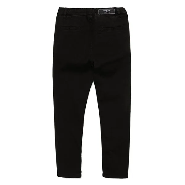 Quần Dài Balmain Kids Straight Cut Pants BW6Q50 Z2813 930 Màu Đen Size 14Y - Thời trang - Vua Hàng Hiệu