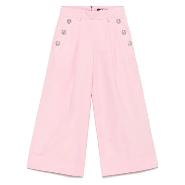 Quần Dài Nữ Balmain Kids Pink Wide Leg Design Girls Pants BW6A70 P0479 511AG Màu Hồng Size 13Y - Thời trang - Vua Hàng Hiệu