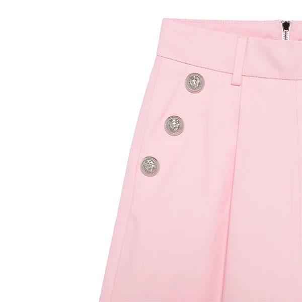 Quần Dài Nữ Balmain Kids Pink Wide Leg Design Girls Pants BW6A70 P0479 511AG Màu Hồng Size 13Y - Thời trang - Vua Hàng Hiệu