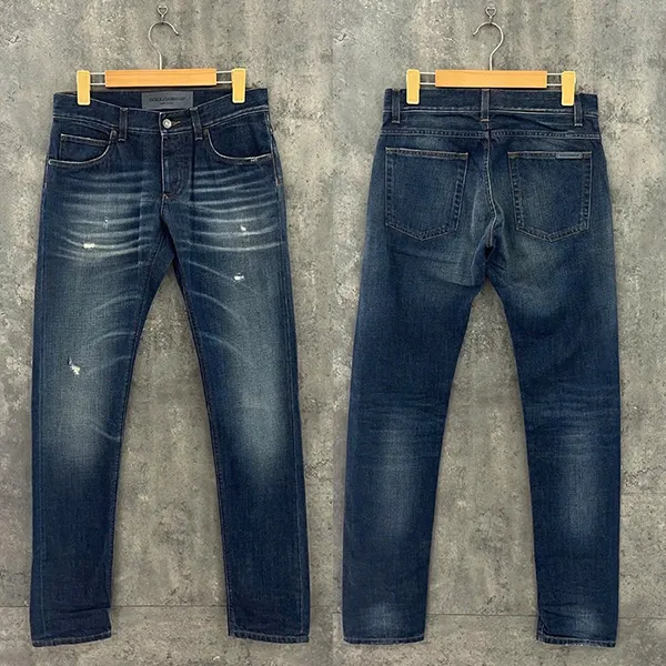 Quần Jean Nam Dolce & Gabbana D&G Wash Rách 2 Đùi 14 Gold G6LBLD G8S23 S9001 Màu Xanh Đậm Size 44 - Thời trang - Vua Hàng Hiệu