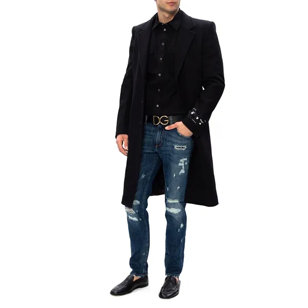 Quần Jean Nam Dolce & Gabbana D&G Stonewashed Jeans Màu Xanh - Thời trang - Vua Hàng Hiệu