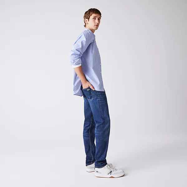 Quần Jean Nam Lacoste Thiết Kế 5 Túi HH8949 MK9 Màu Xanh Size 38 - Thời trang - Vua Hàng Hiệu