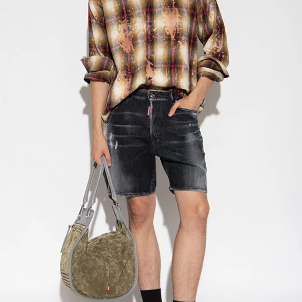 Quần Short Nam Dsquared2 Black Marine Shorts S74MU0744 Màu Đen Size 44 - Thời trang - Vua Hàng Hiệu
