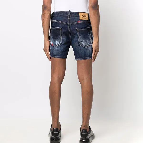 Quần Short Nam Dsquared2 Dan Commando Màu Xanh Đậm Size 46 - Thời trang - Vua Hàng Hiệu