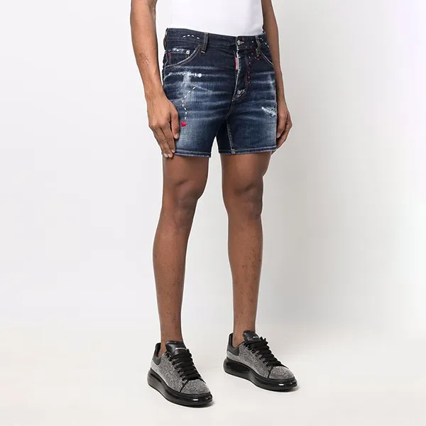 Quần Short Nam Dsquared2 Dan Commando Màu Xanh Đậm Size 46 - Thời trang - Vua Hàng Hiệu