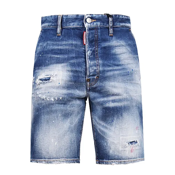 Quần Short Nam Dsquared2 Red Tab S74MU0674 Màu Xanh Size 48