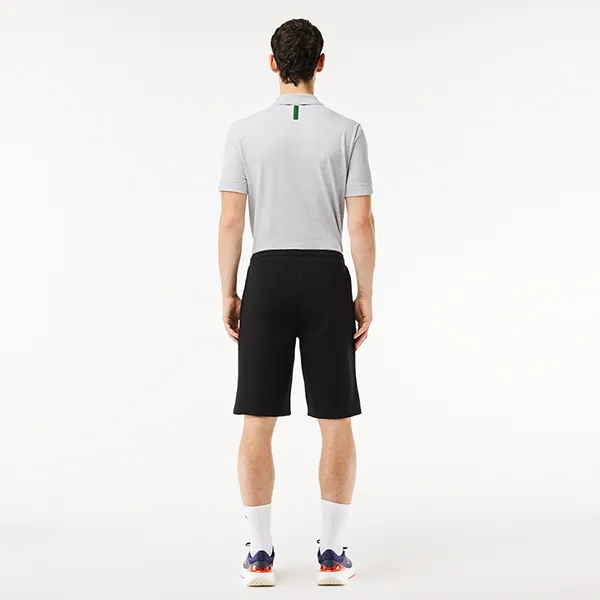 Quần Short Nam Lacoste Men's Regular Fit Stretch Cotton GH1786 031 Màu Đen Size 3
