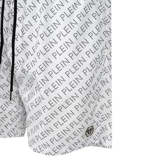 Quần Short Nam Philipp Plein Logo Swimming Trunk CUPP13M01 Màu Trắng Size S