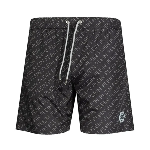 Quần Short Nam Philipp Plein Logo CUPP13M01 Màu Đen Size M