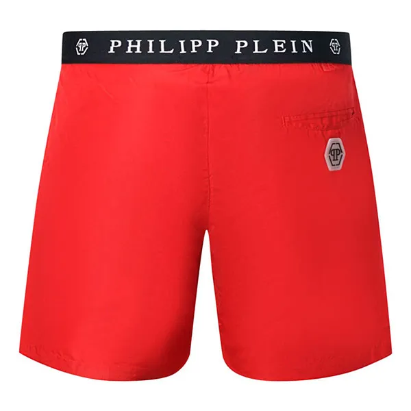 Quần Short Nam Philipp Plein Mens CUPP14M01 52 Shorts Red Màu Đỏ Size S